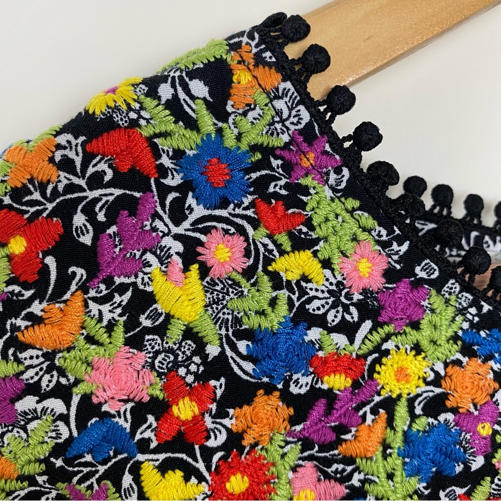 JOHN MARk 🌺 Floral Tiered Embroidered Dress Sz XL - Picture 6 of 14